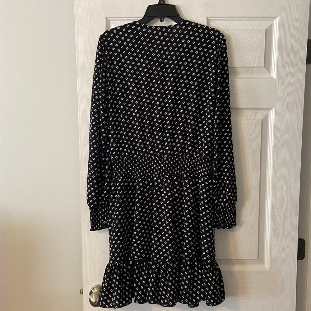 Michael Kors Black and White Patterned Long Sleeve Dress size XL brand new - Picture 5 of 10